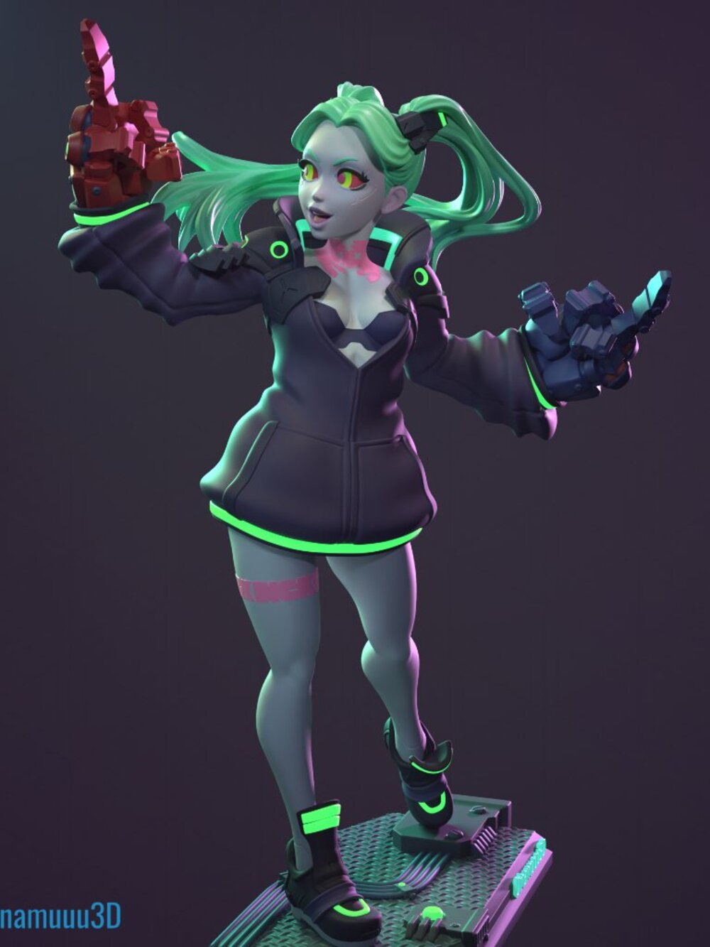 Rebecca Cyberpunk: Edgerunners Resin Statue Part Kit